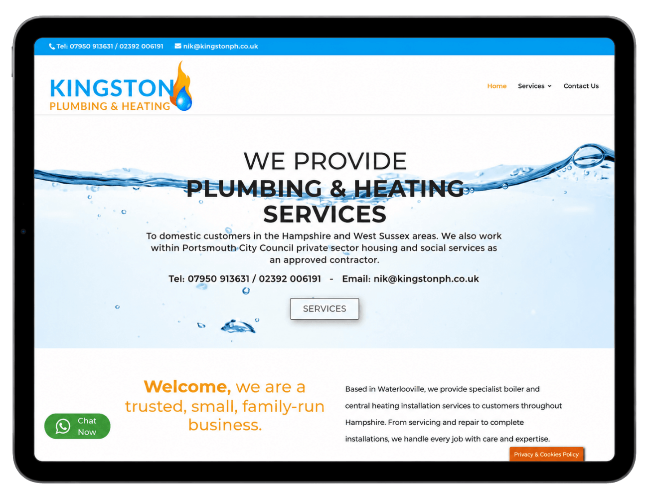 Kingston Plumbing & Heating Sticky Websites Kingston Plumbing and Heating Hampshire UK