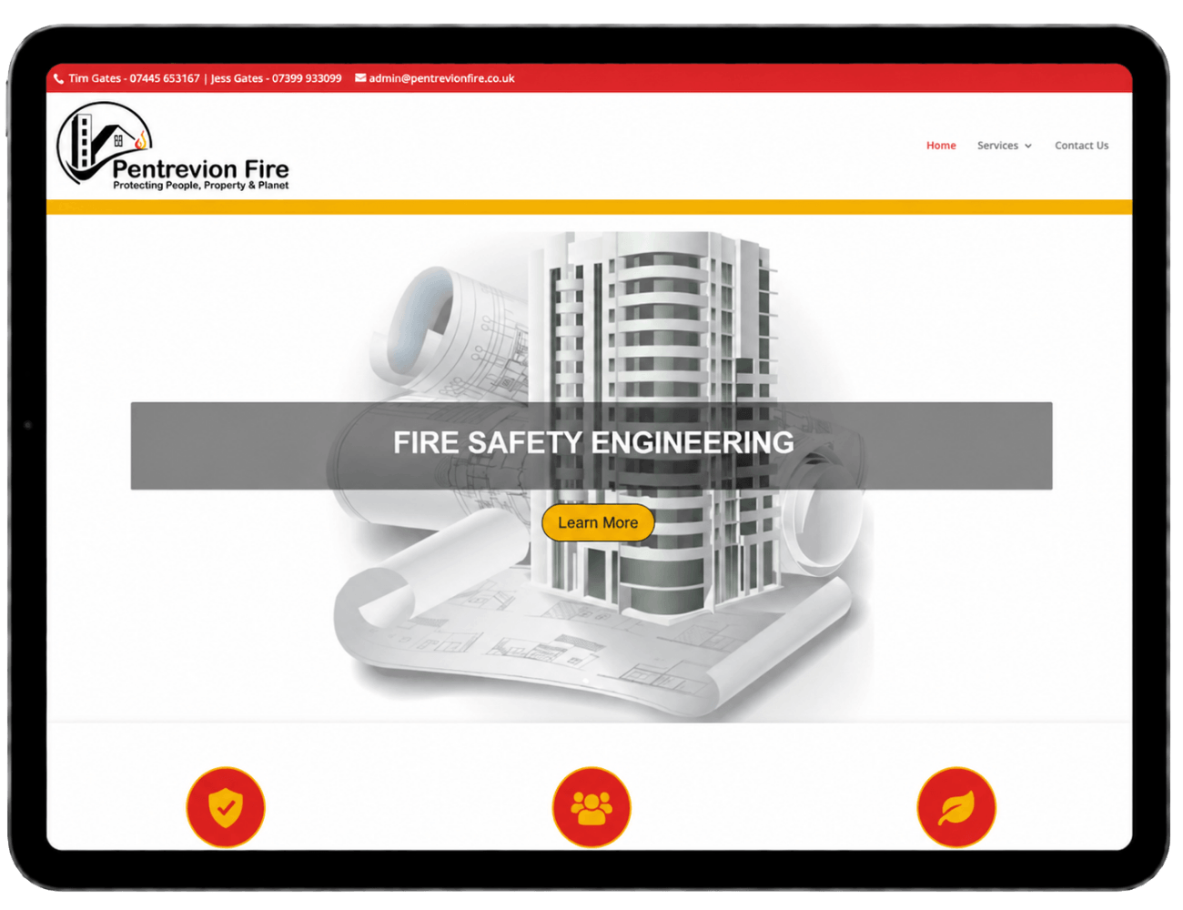 Pentrevion Fire Sticky Websites - Pentrevion Fire Limited - Fire Engineering Services UK
